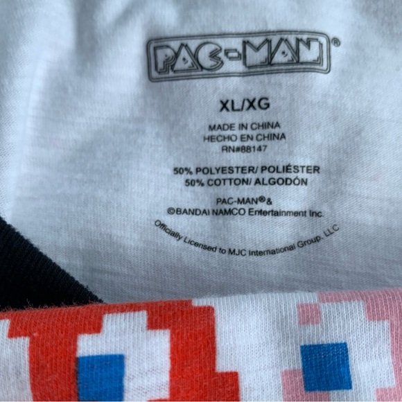 PAC-MAN (XL) Blinky, Pink, Player + T-Shirt Short Sleeve White trimmed in Black - Picture 4 of 5